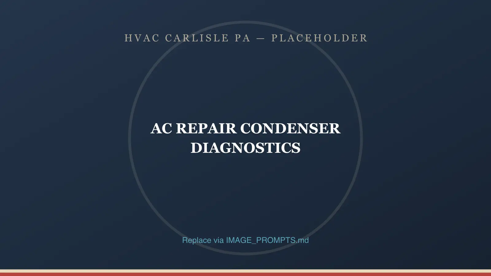 Technician testing a run capacitor on an air conditioner condenser during AC repair in Carlisle, PA