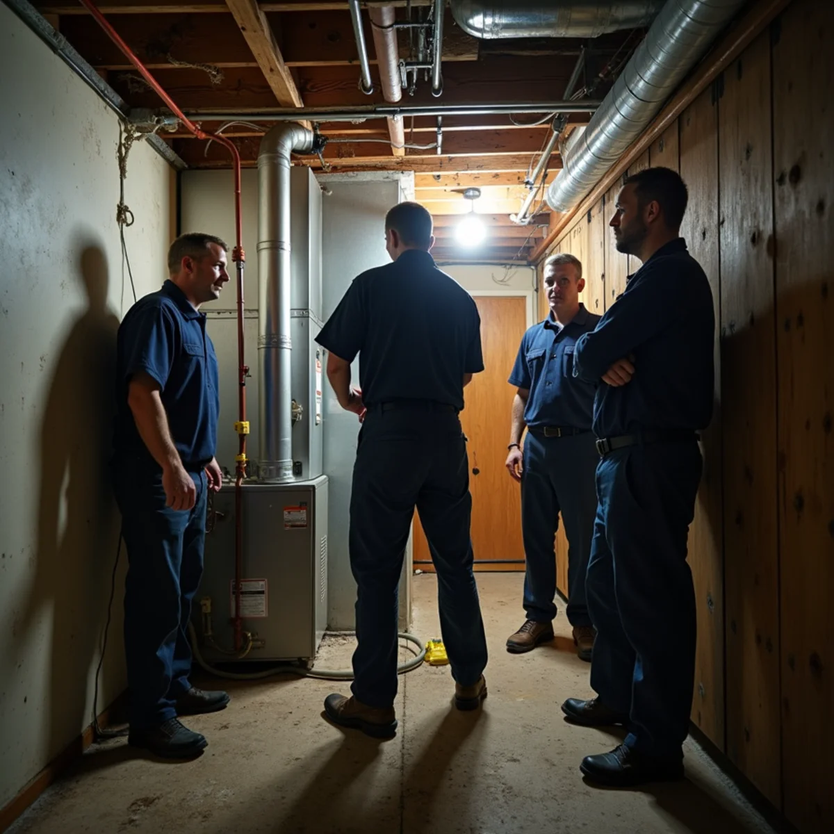 Documenting HVAC water damage for an insurance claim in a Carlisle, PA basement