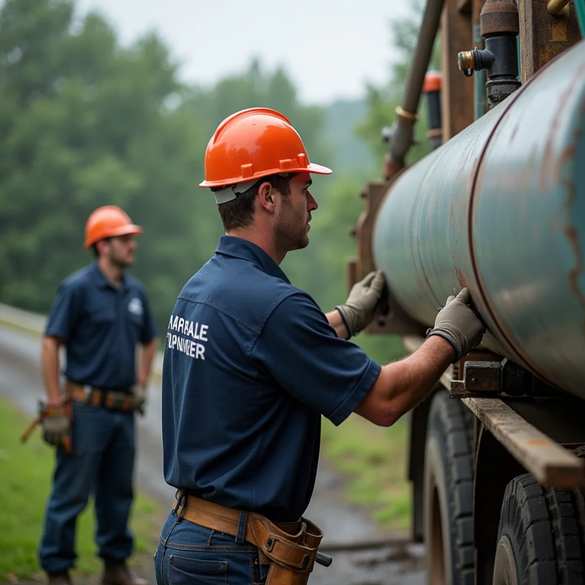 Oil tank removal during a conversion to natural gas heating in Carlisle, PA