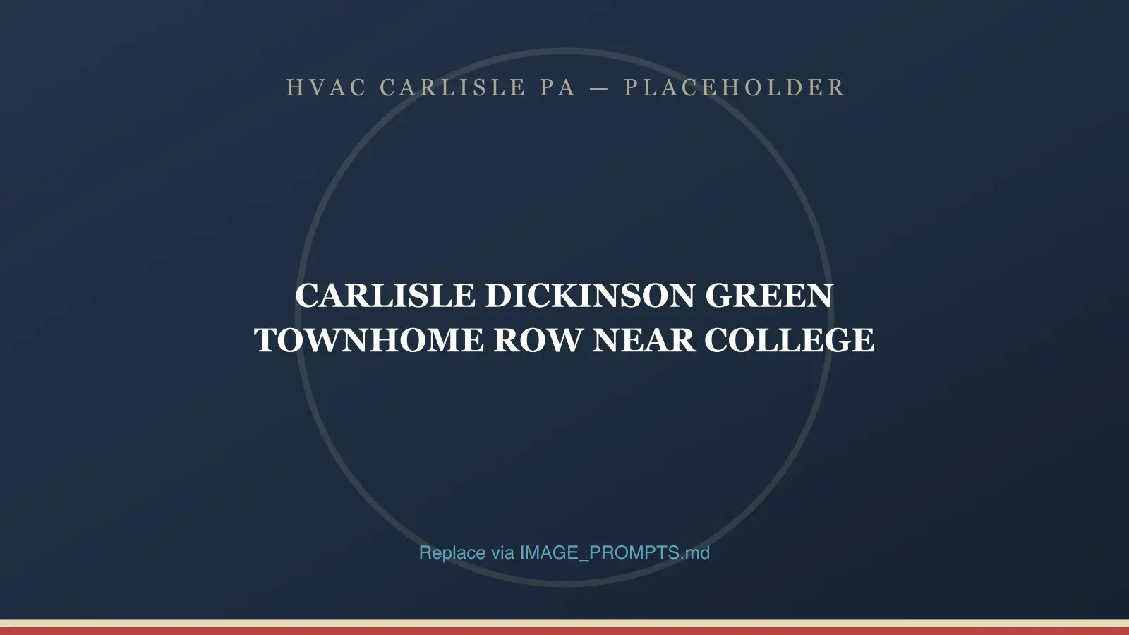 Townhomes and small-lot singles west of Dickinson College in Carlisle, PA