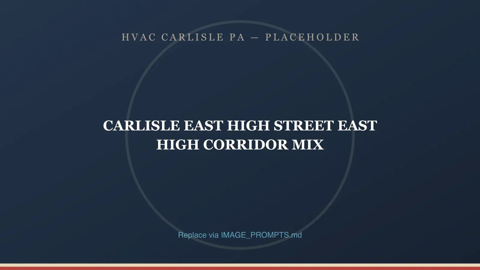 Mid-century homes and small businesses along the East High Street corridor in Carlisle, PA