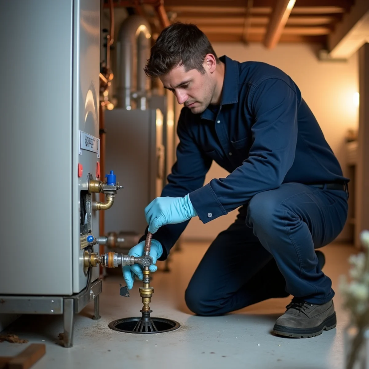 HVAC Carlisle PA technician working on an HVAC system in Pomfret Street, PA