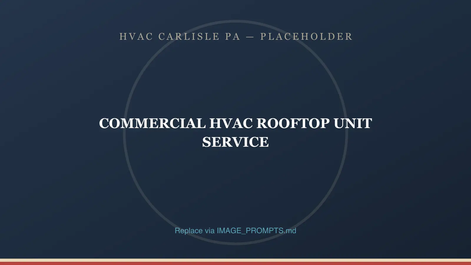 Technician servicing a commercial rooftop HVAC unit on a Carlisle, PA business