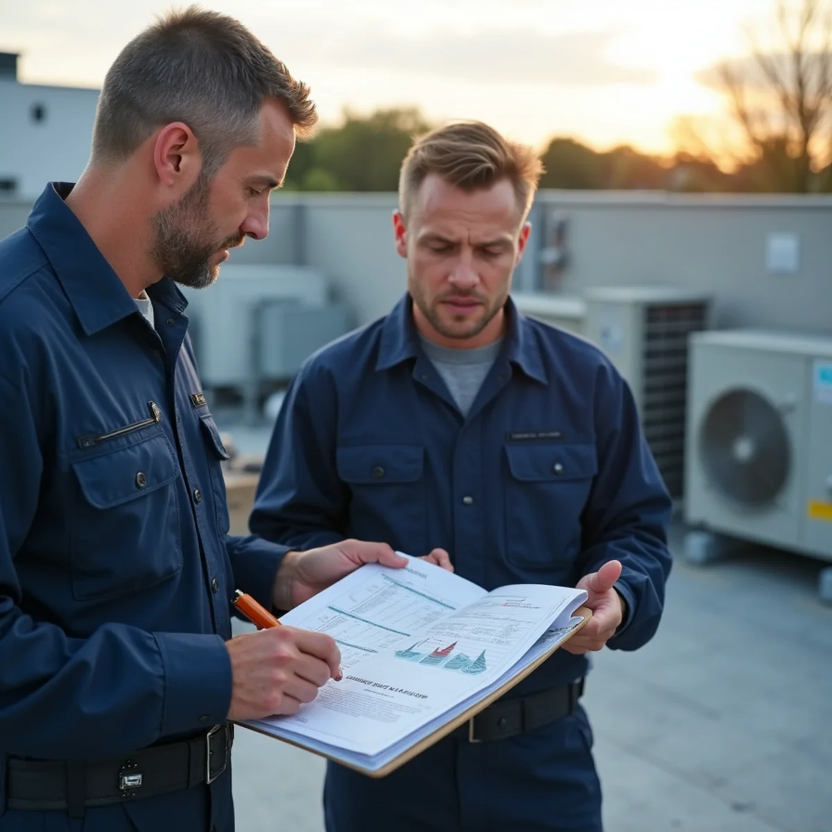 Completed commercial hvac work handed over to a homeowner in Carlisle, PA