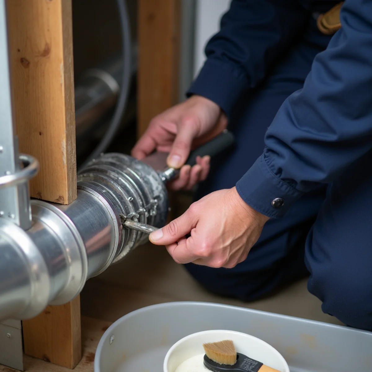 Correcting a restrictive duct takeoff and elbow in a Carlisle, PA basement