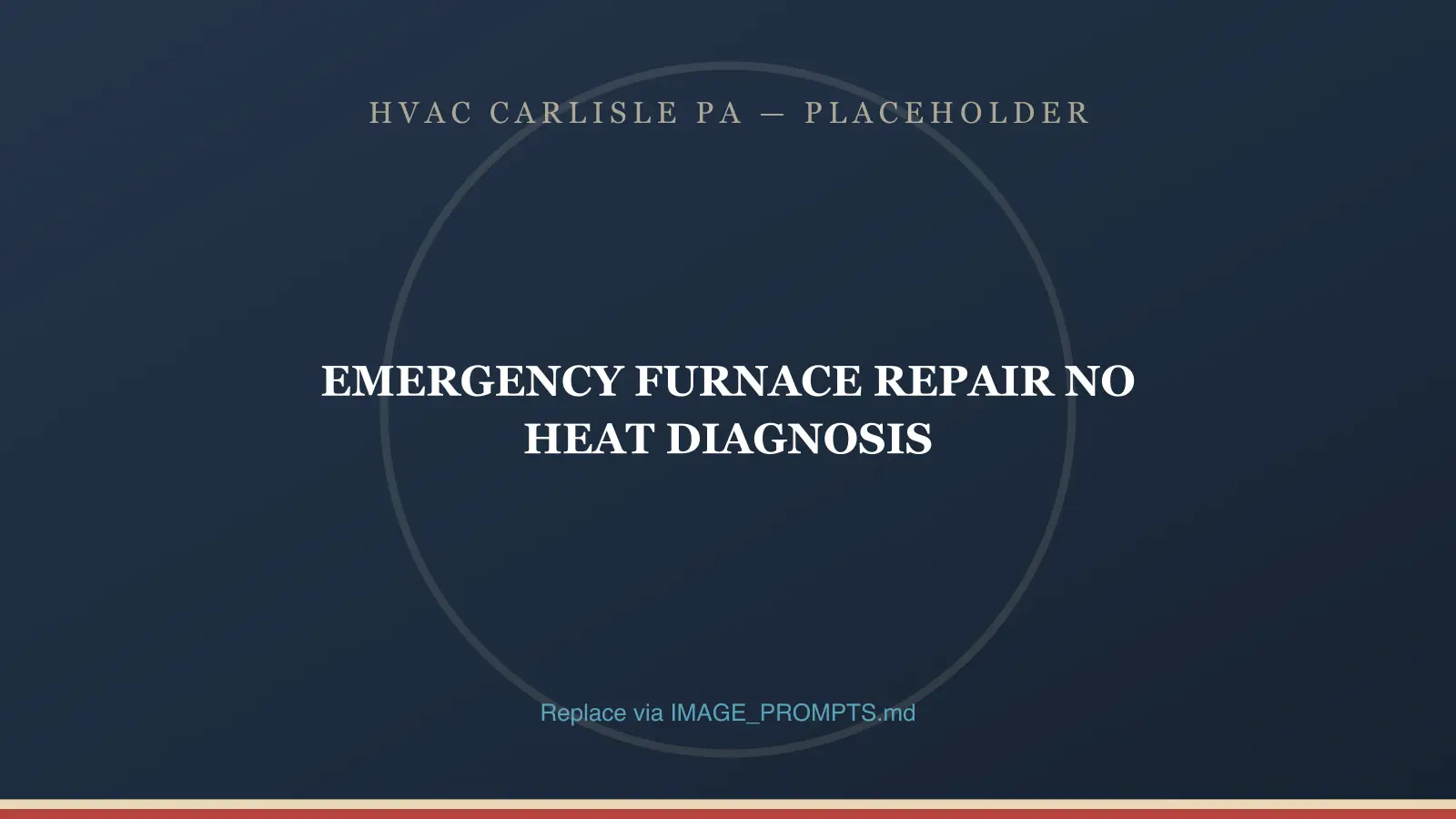 Technician diagnosing a furnace control board during a no-heat emergency in Carlisle, PA