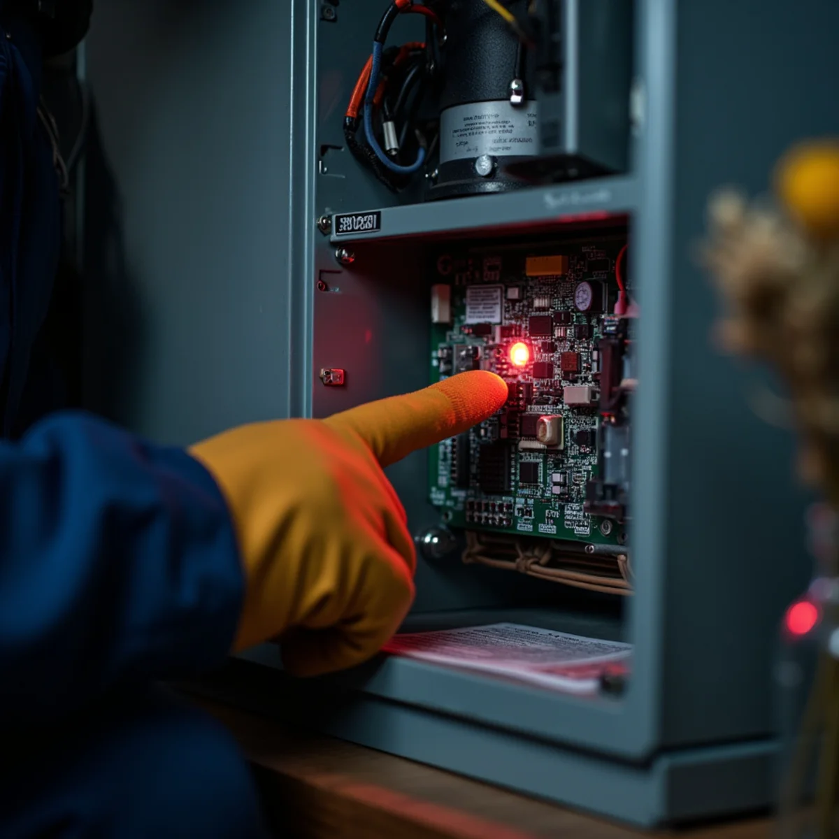 Reading a furnace control board fault code during a no-heat call in Carlisle, PA