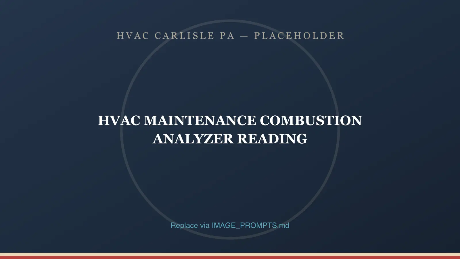 Combustion analyzer readings taken during a seasonal furnace tune-up in Carlisle, PA