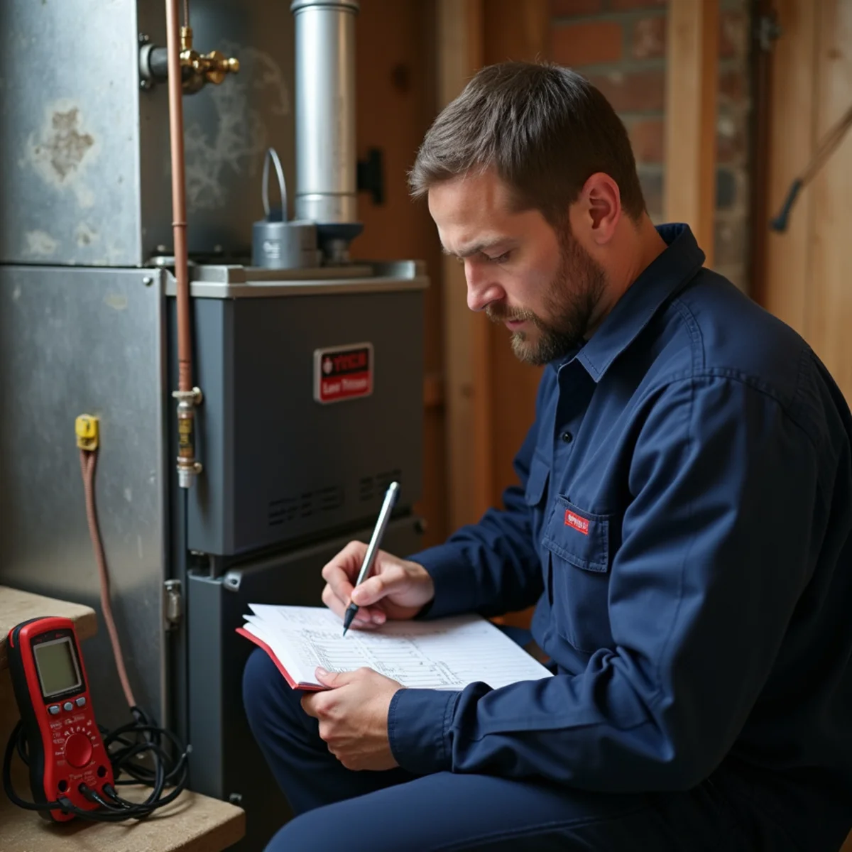 Comparing year-over-year HVAC maintenance readings in a Carlisle, PA home