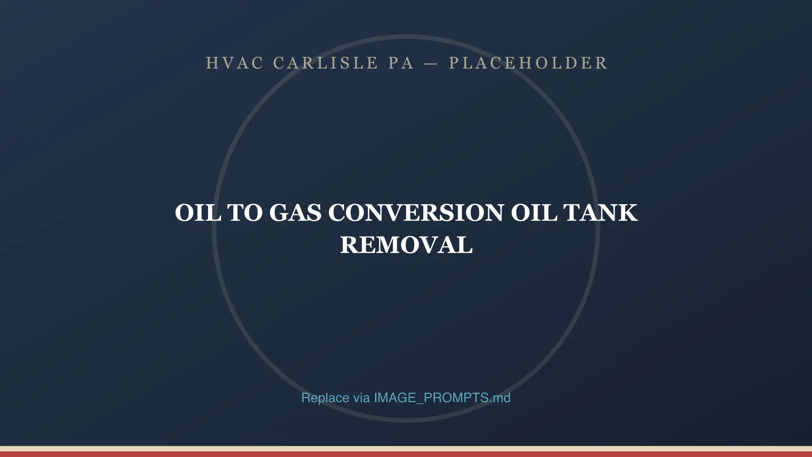 Old basement oil tank being decommissioned during an oil-to-gas conversion in Carlisle, PA