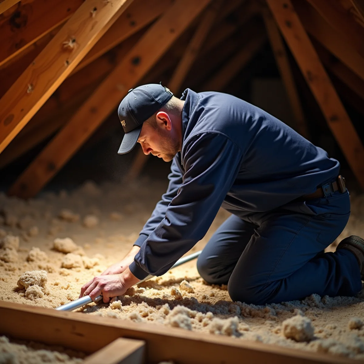 Attic air sealing to reduce heating load in a Carlisle, PA home