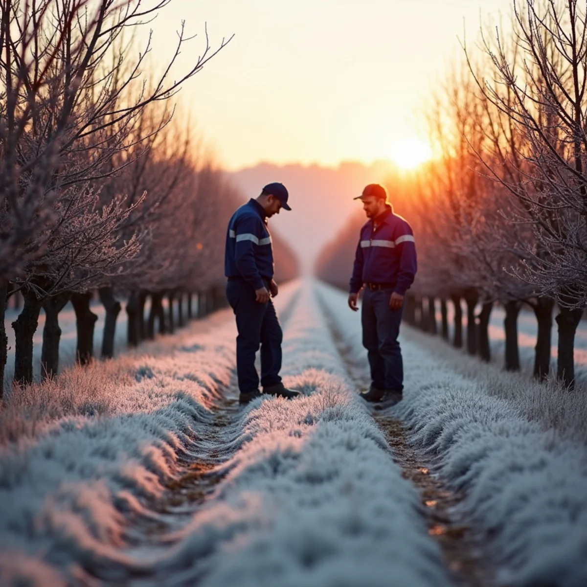 Cold air draining into an orchard frost pocket near Biglerville, PA