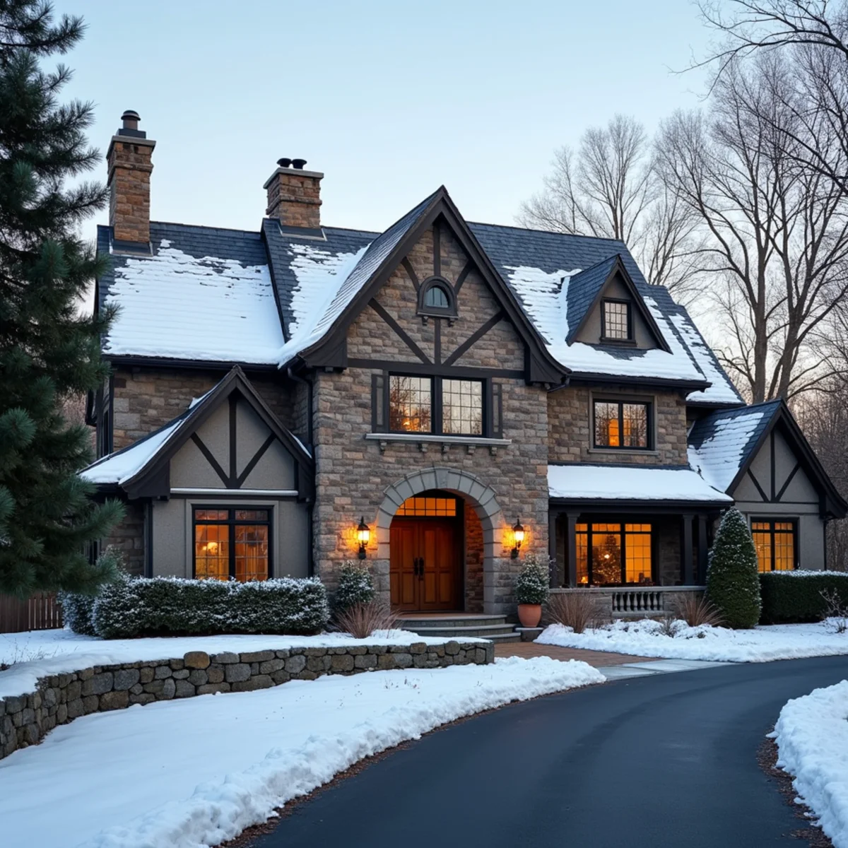 Solid stone and Tudor construction holding temperature slowly in Camp Hill, PA