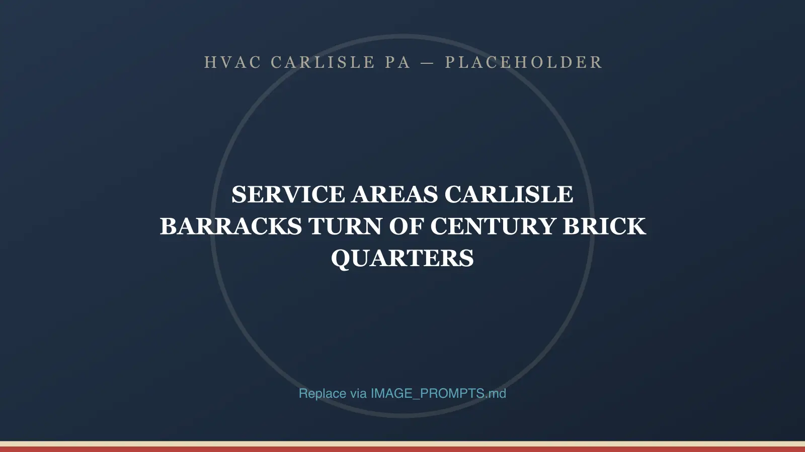 Turn-of-the-century brick quarters near Carlisle Barracks in Carlisle, PA