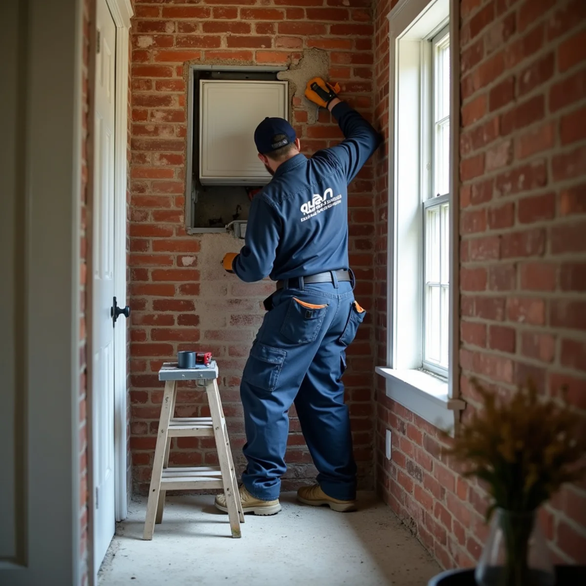 HVAC Carlisle PA technician working on an HVAC system in Carlisle Barracks, PA