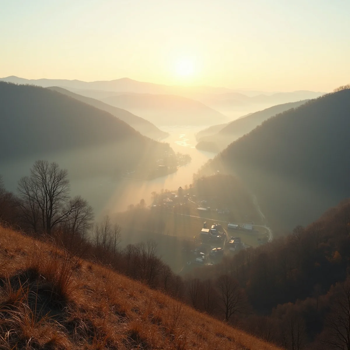 The Cumberland Valley between two ridges creating distinct local climates around Carlisle, PA