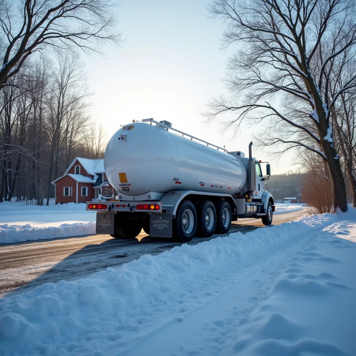 Delivered fuel heating a rural Dillsburg, PA property through a cold snap