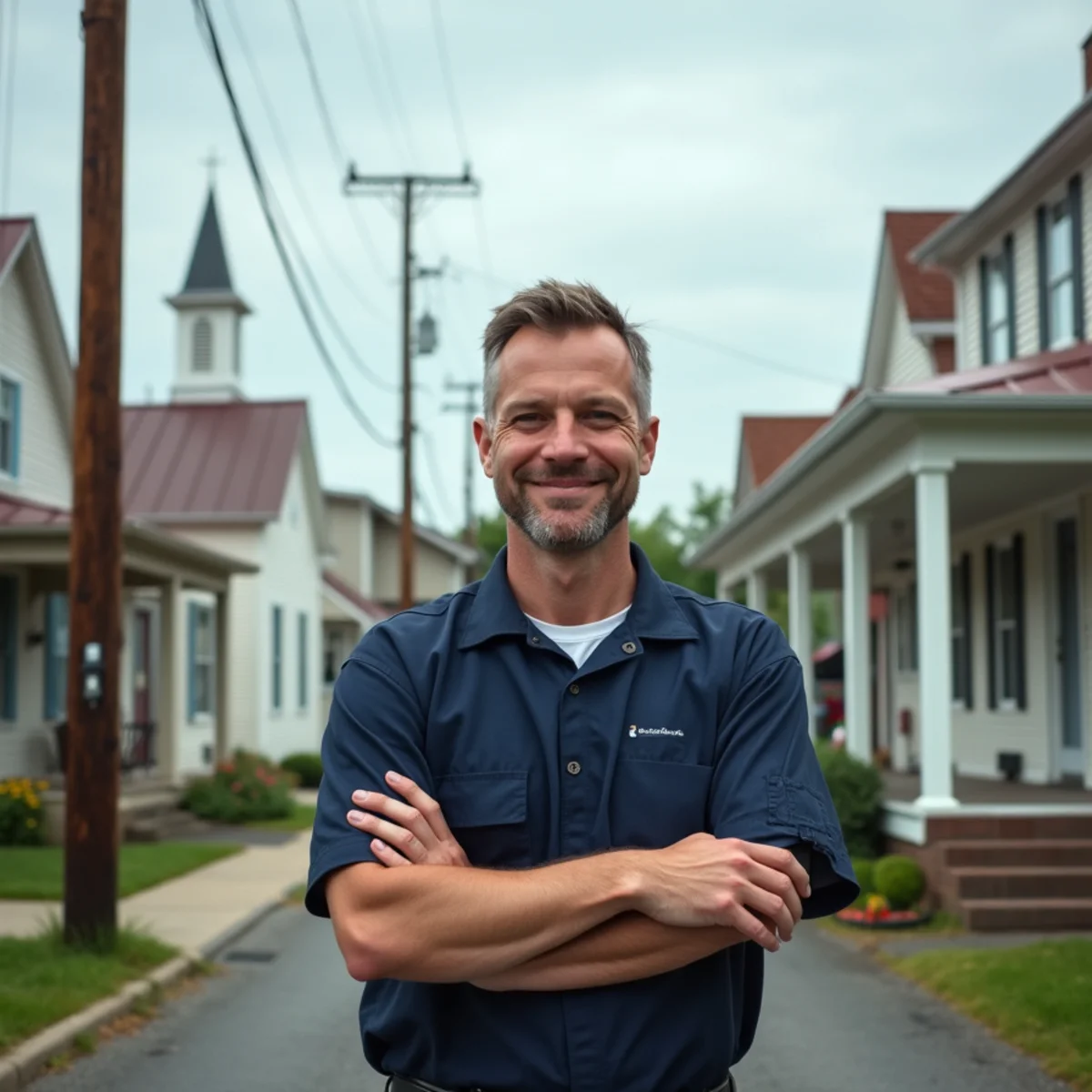 A handful of borough streets in oil and propane country at Franklintown, PA
