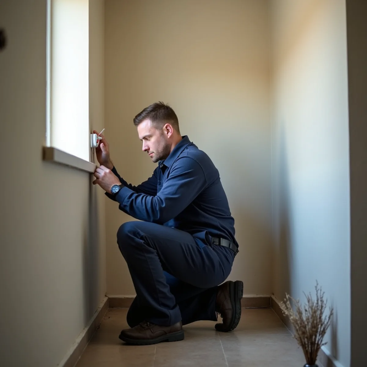 HVAC Carlisle PA technician working on an HVAC system in Grantham, PA