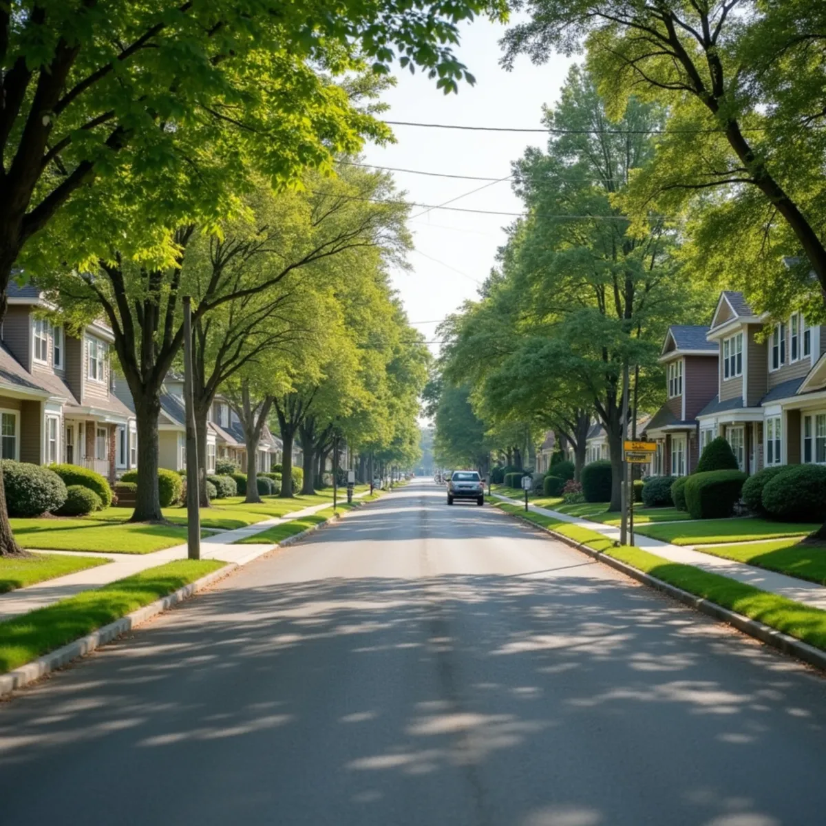 Consistent planned-town mid-century housing in Hershey, PA