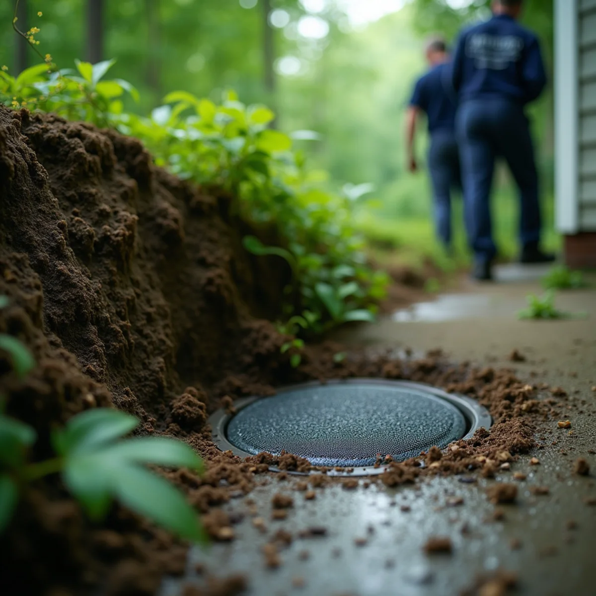 A high water table driving crawlspace moisture in Monroe Township, PA