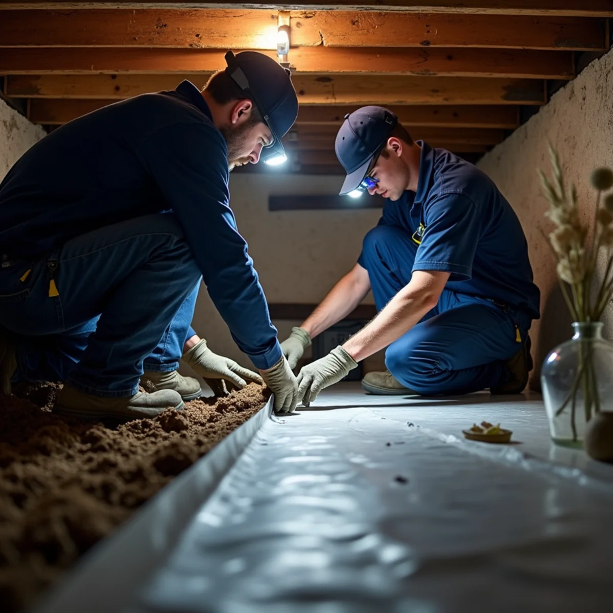 HVAC Carlisle PA technician working on an HVAC system in Monroe Township, PA