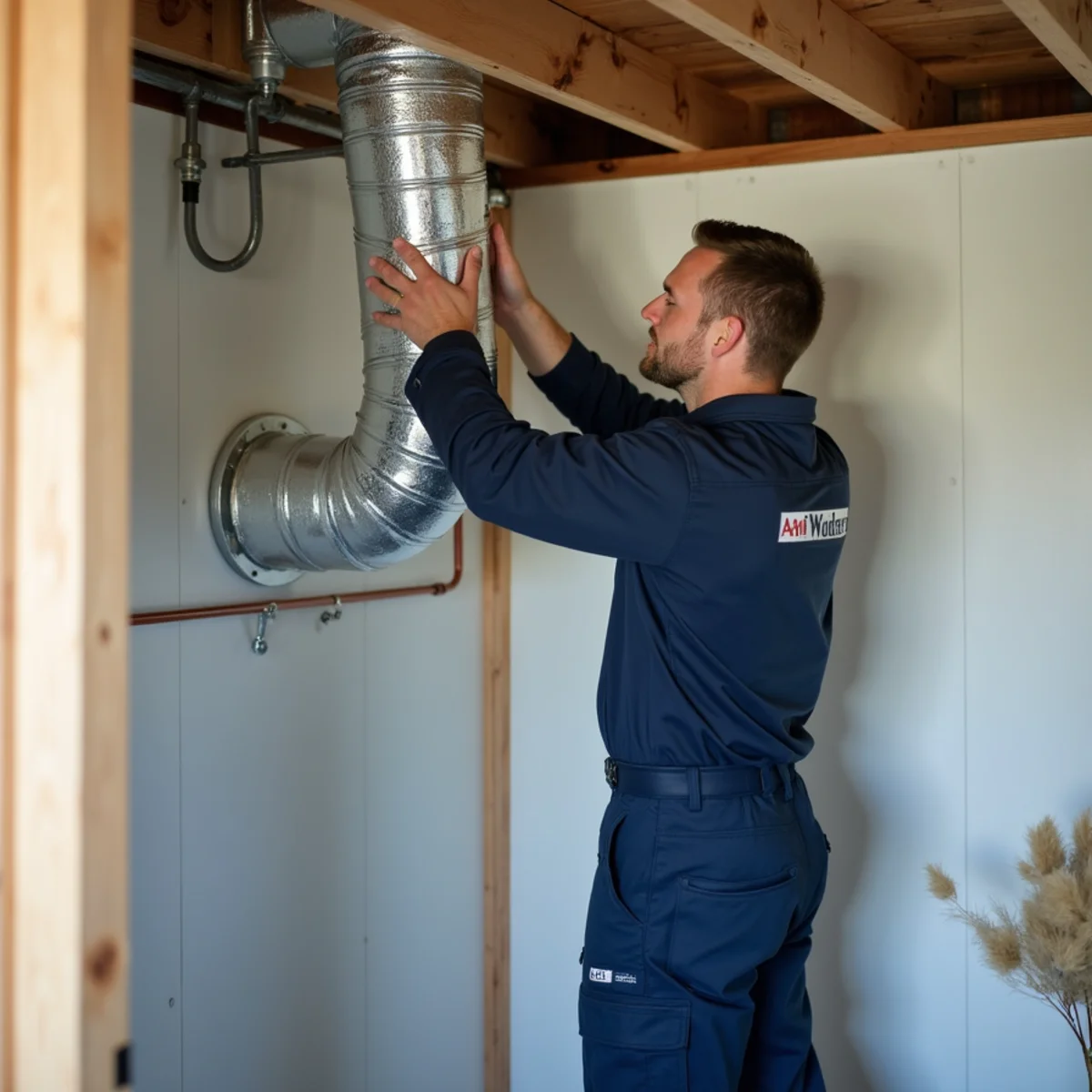 HVAC Carlisle PA technician working on an HVAC system in New Kingstown, PA