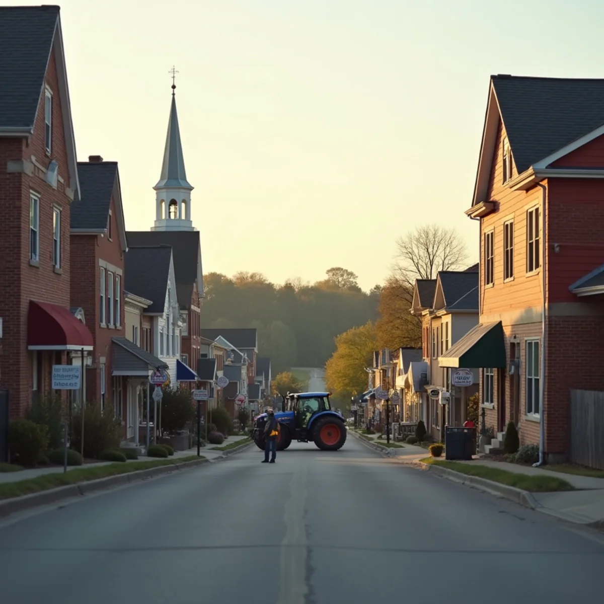 A compact nineteenth century borough surrounded by farm country at Newville, PA
