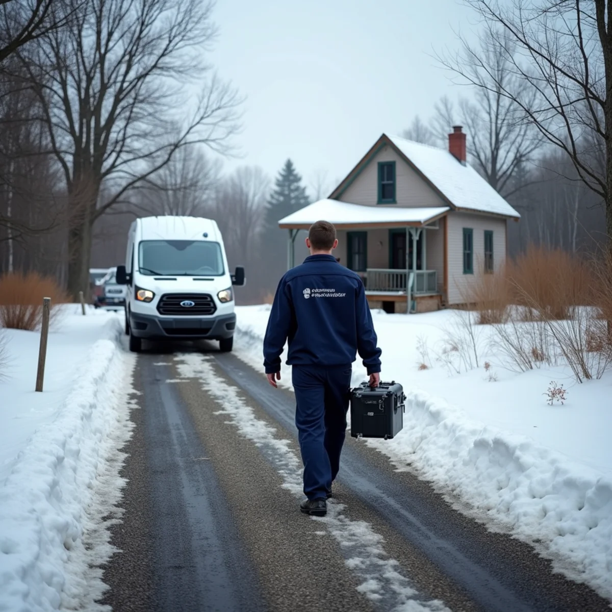 HVAC Carlisle PA technician working on an HVAC system in Penn Township, PA
