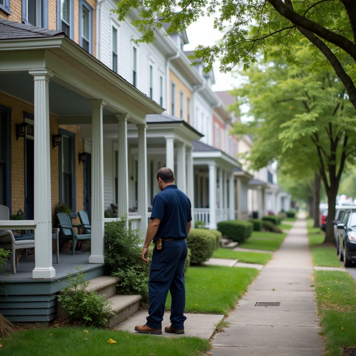 Student rental housing blocks near the university in Shippensburg, PA