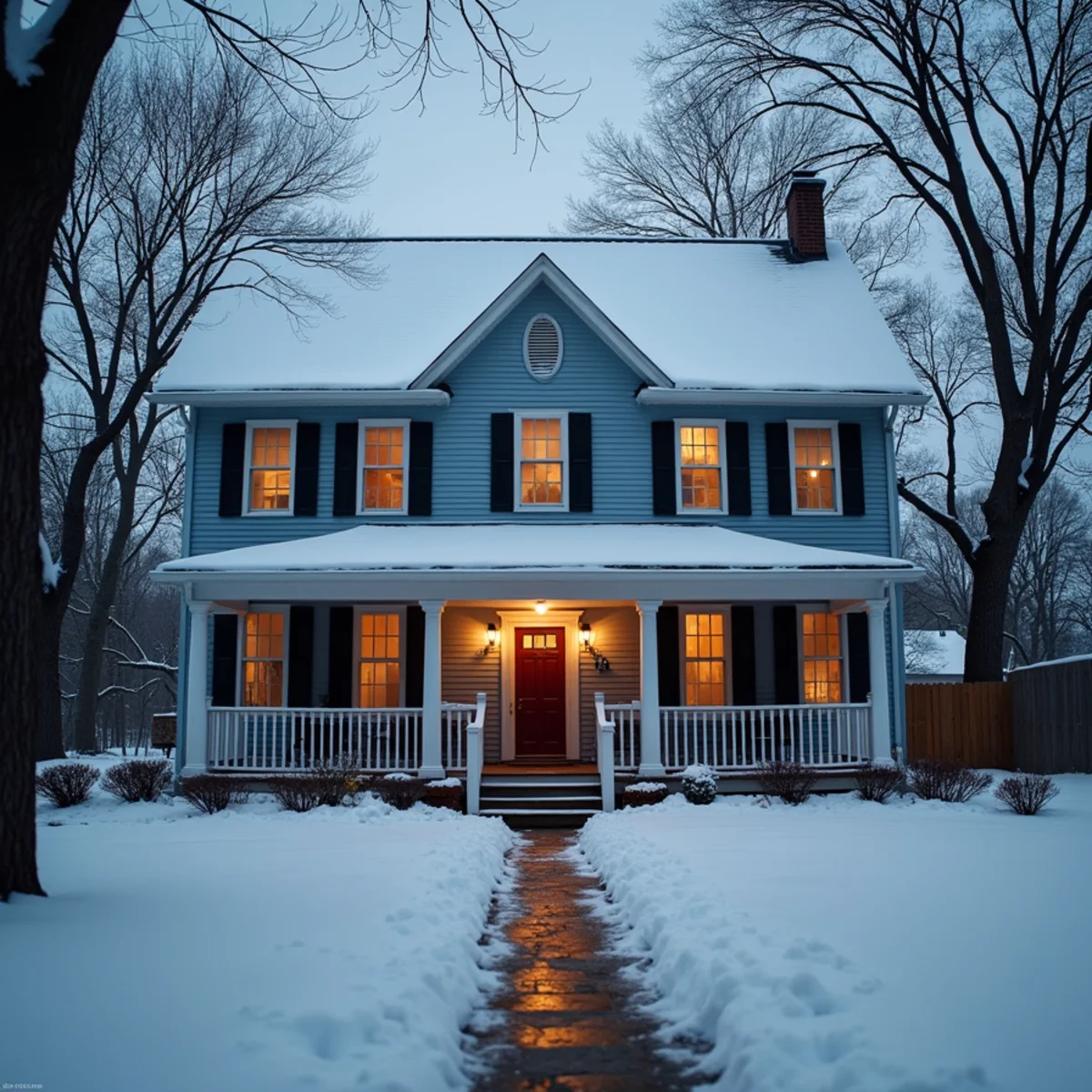 A vacant student rental in Shippensburg, PA during the coldest weeks of winter break