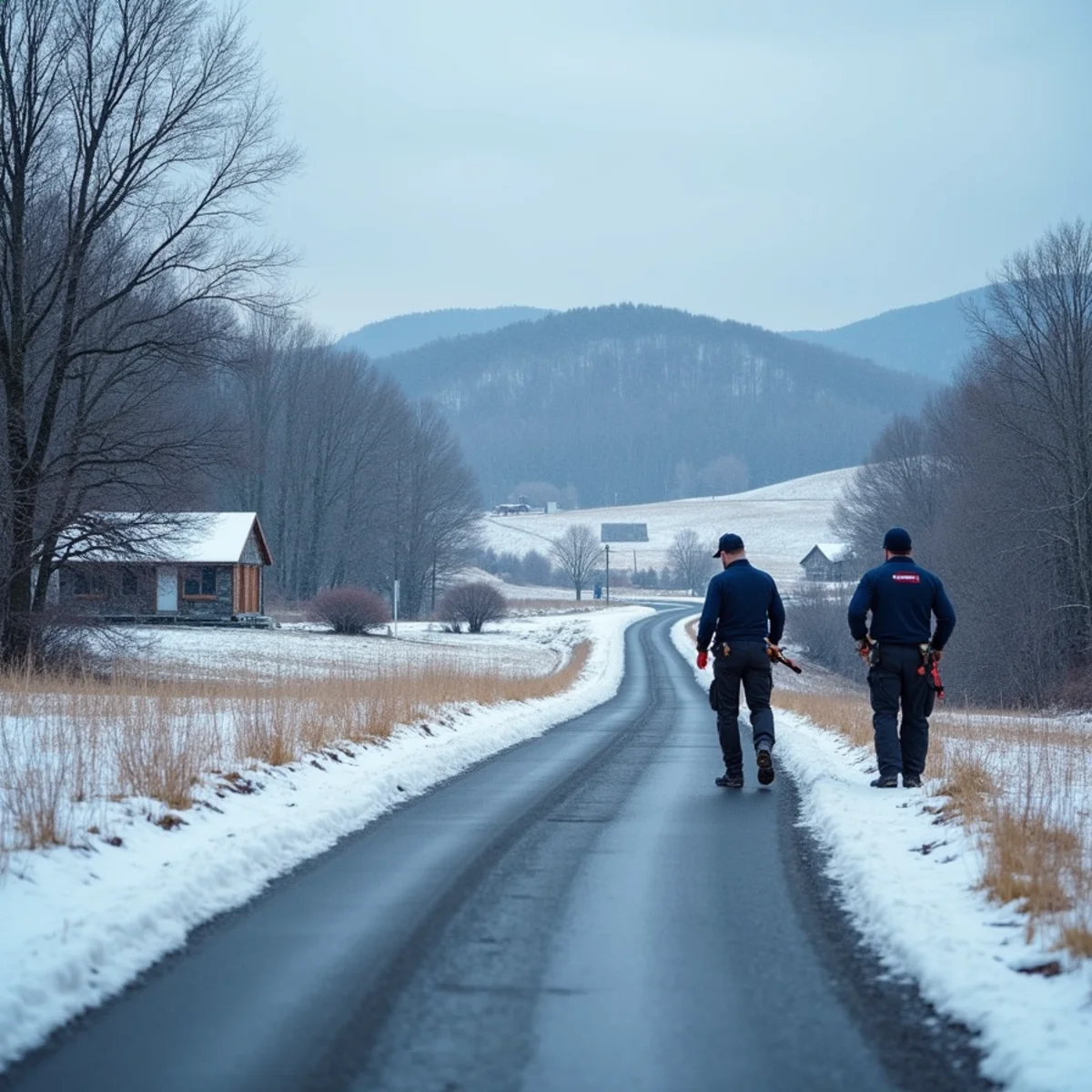 Colder foothill design temperatures on the South Mountain side of South Middleton Township, PA