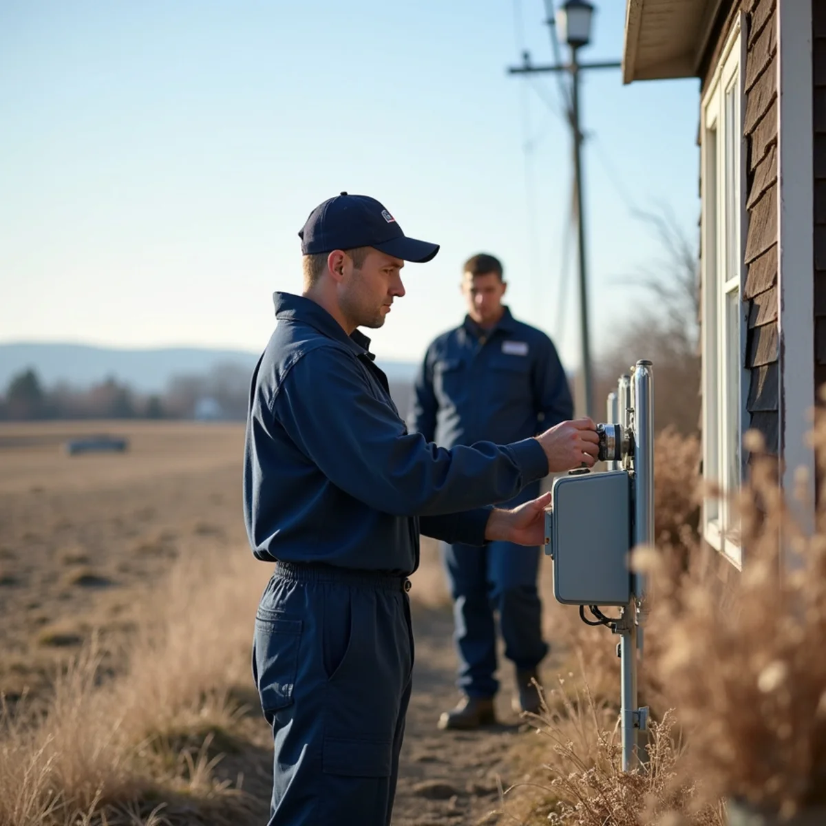 HVAC Carlisle PA technician working on an HVAC system in West Pennsboro Township, PA
